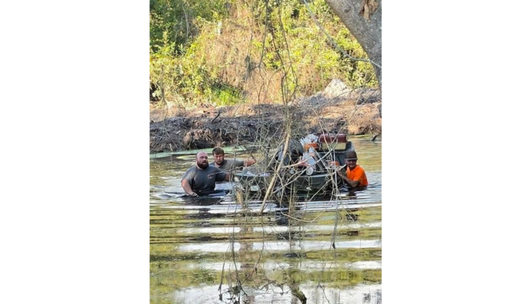 First Responders Wade Through Swamp to Rescue Man Trapped in Excavator in Atkinson County
