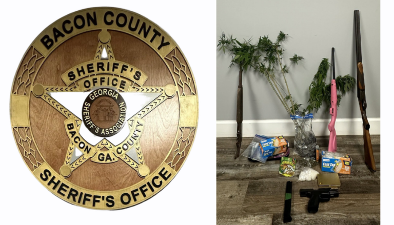Two Arrested in Bacon County Drug Investigation; Methamphetamine, Marijuana and Firearms Seized