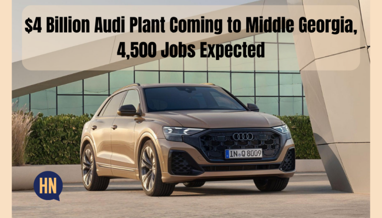 Audi Announces $4 Billion Georgia Manufacturing Plant, Plans to Create 4,500 Jobs
